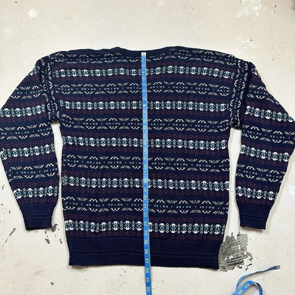 Vintage Jantzen Sweater Mens Sz Large Crosby V Neck Pullover Made In USA
